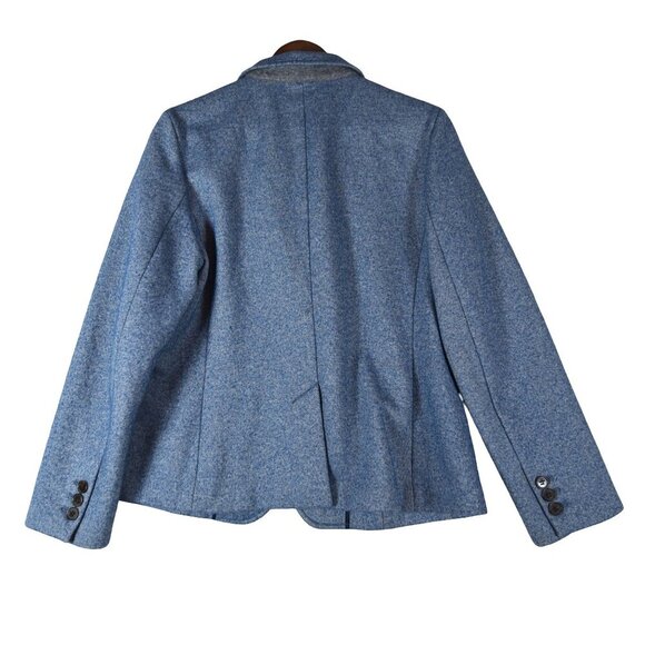 Talbots Blue Wool Blazer Size 16 Preppy Classic Very Great Condition - Picture 4 of 7